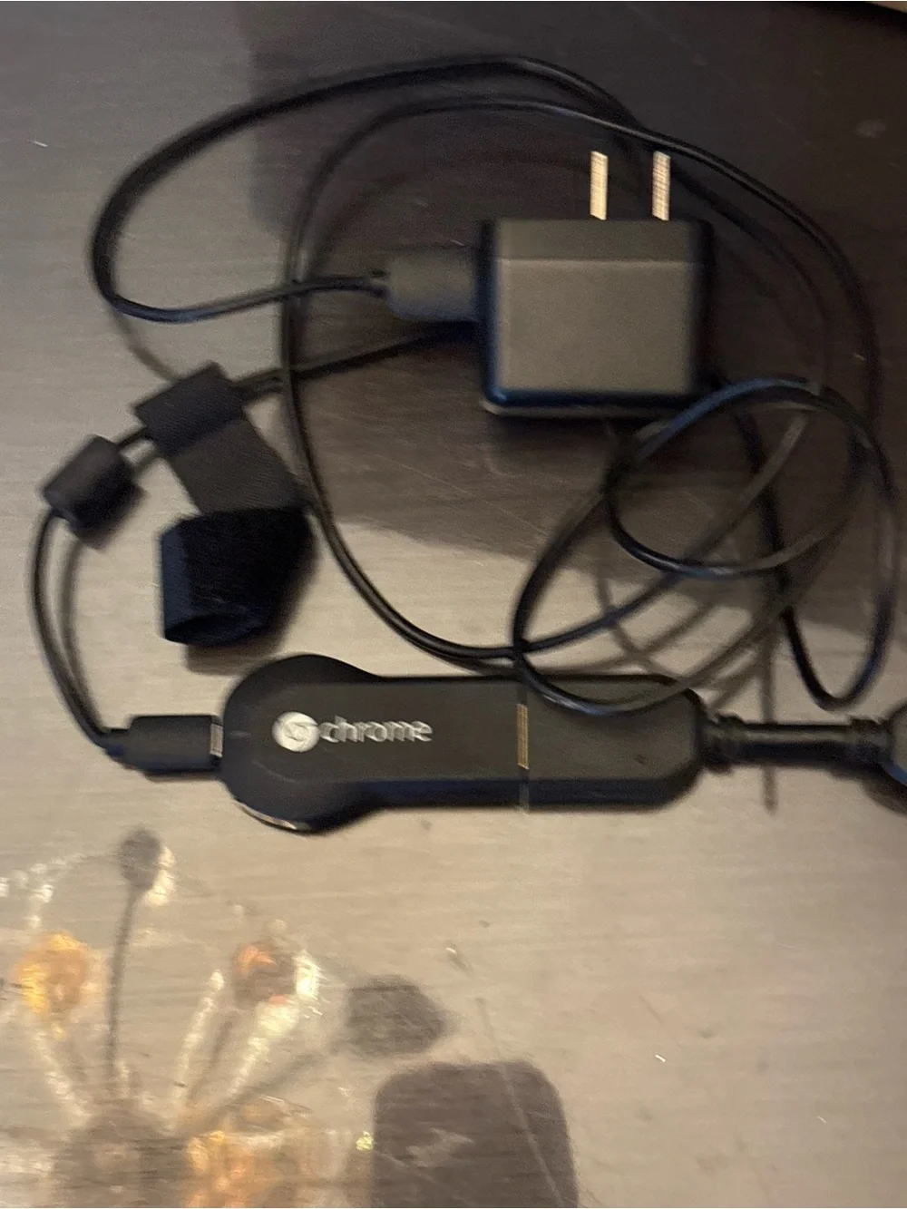 google Black Chromecast HDMI Streaming Stick with Power Adapter